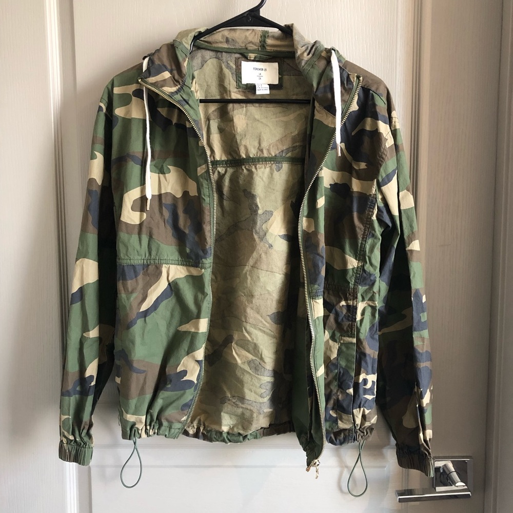 Camo Wind Breaker Jacket